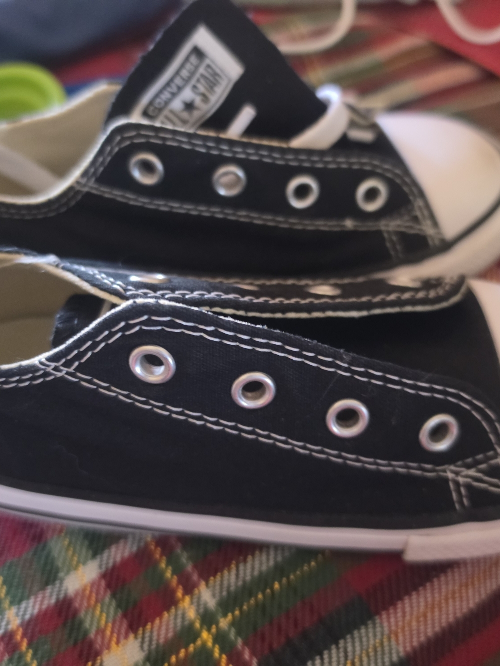 Converse Kids Black Slip-On Canvas Sneakers